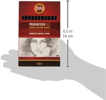 Koh-I-Noor Progresso HB Woodless Graphite Pencil (Box of 12)...