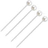100 Pieces Corsage Pins Round Faux Pearl Head Pins Wedding Bouquet Pins Floral Bouquet Pins White Straight Pins for Sewing Craft Wedding Decoratio...