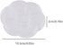 Plastic Clear Round Jewelry Box 7 Grids Travel Plum Flower Shaped Jewelry Bead Organizer Box Storage Container Case for Crafts Screws Small Parts ...