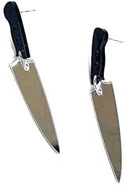 Knife Earrings for Women. Cute Dangle Knife Earrings for Women, Teens, Girls, and More. Knife Halloween Earrings. Friday the 13th Earrings. Earrin...