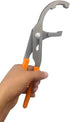 Oil Filter Wrench, 64mm to 95mm Adjustable Oil Filter Plier, 12" Multifunction Oil Filter Removal Tool, Ideal for Filters, Conduit, Fittings...