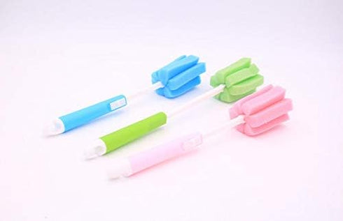 3Pcs Sponge Cleaning Brush Cleaner Adjustable Bottle Scrubber with Long Handle Washing Cleaning Brushes Multi-Function Kitchen Cleaning Tools for ...