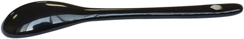 Black 10 pcs Porcelain Egg Spoons Ceramic Spoons 4.7 inch Coffee Dessert Yogurt Tea Milky Tea...