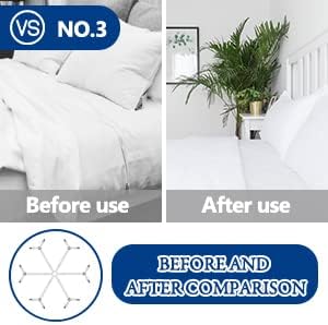 TGOOD Bed Sheet Holder Straps, Mattress Cover Clips to Hold Sheets in Place, Adjustable Bed Bands, Elastic Grippers,Fasteners,Keepers,Suspenders F...