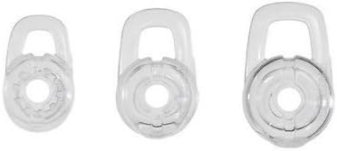 Replacement Ear Gel Tips & Loop Clip SML Spare Kit for M155 M165 M180 M55 M25 M90 Explorer 500 Headset Clamp, Gel Earbuds Eartips 6PCS & Earhooks ...