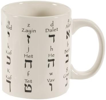 1 X Hebrew Alphabet Coffee Cup/Mug...