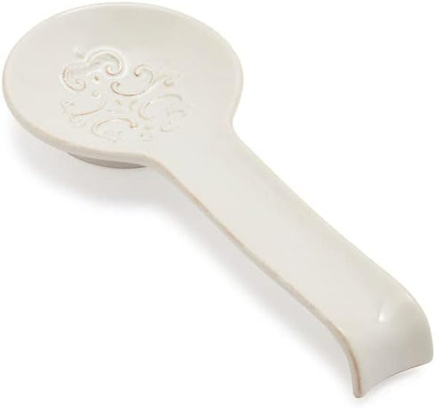 Sur La Table Pearl Stoneware Spoon Rest, White...