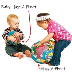 Rattle BabyHugg-A-Planet® - Soft Plush Rattle Globe for Learning, for Babies Kids Toddlers, Soft Educational EarthToy...