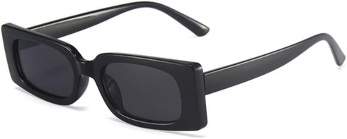 ENTHYI Rectangle Vintage Sunglasses for Women Retro 90s Square Female Chunky Glasses...