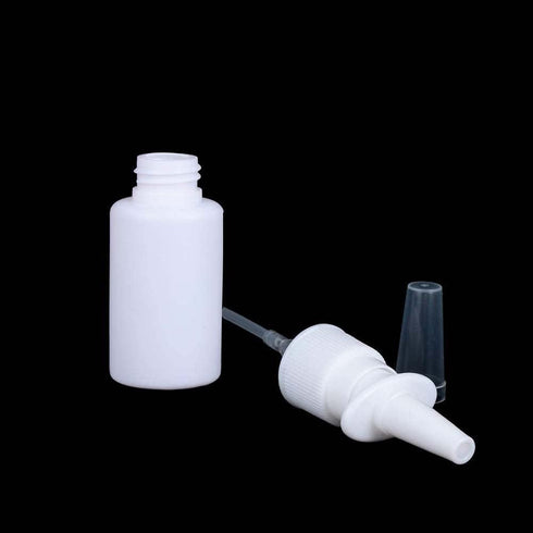 20ML White Empty Plastic Nasal Spray Bottles Pump Sprayer Mist Nose Spray Refillable Bottle For Saline Water Wash Applications Pack of 5...