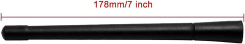 7- inch Short Motorcycle Antenna Replacement for Harley Davidson 1989-2025 Touring Electra Glide Ultra Classic ?Custom Flexible Rubber (2 Pack)...