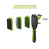 Pet Grooming Brush 5 in 1 Pet Massage Kit Dog Brush Cat Brush Bath/Bristle/Pin Brush Dog Deshedding Tool Dematting Comb for Dog and Cat with Long ...