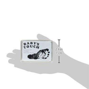Baby's Touch Baby Safe Reusable Hand & Foot Print Ink Pads - Black...