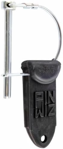 Pin Wiz Trailer Hitch Pins and Clips, Heavy-Duty Trailer Hitch Clips, Hitch Pins, Linchpin, D Pin, Square Pin & Locking Pin with Rubber Grip to Sa...