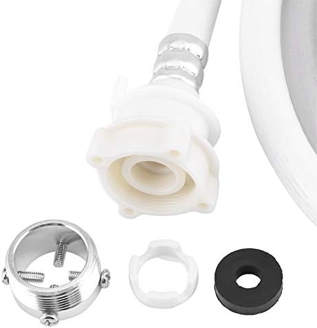 Washing Machine Water Inlet Hose, Washer Pipe Tube Connector White Color Long Length, 6.56ft or 9.84ft(optional)(9.84ft)...