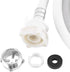 Washing Machine Water Inlet Hose, Washer Pipe Tube Connector White Color Long Length, 6.56ft or 9.84ft(optional)(9.84ft)...