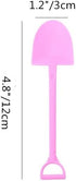 100 PCS Disposable Mini Shovel Shape Spoons, Colorful Plastic Ice Cream Shovel Spoon for Dessert Pudding Yogurt Sugar (4.8 Inch, 5 Color)...