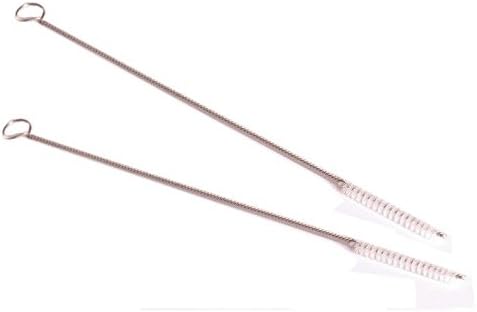 2 Pack Stainless Steel & Nylon Shank Cleaning Brushes for Pipes...