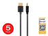 Monoprice - 124185 High Speed HDMI Cable - 4 Feet - Black| Certified Premium, 4K@60Hz, HDR, 18Gbps, 36AWG, YUV, 4:4:4 - Ultra Slim Series...