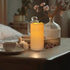 Waterpoof Flameless Remote Control Candles 2PACK(D3''*H5.5'')Battery Operated Flickering LED Pillar Candle,plastic with 10-Key 24Hours Timer for O...