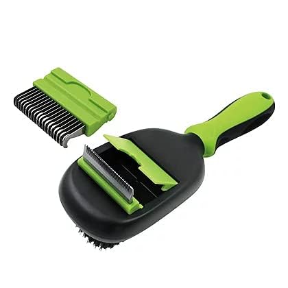 Pet Grooming Brush 5 in 1 Pet Massage Kit Dog Brush Cat Brush Bath/Bristle/Pin Brush Dog Deshedding Tool Dematting Comb for Dog and Cat with Long ...
