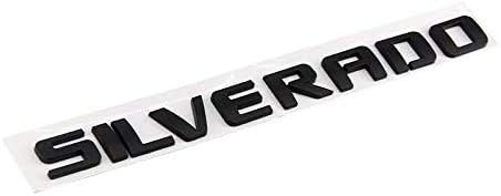 3D Raised and Strong Adhesive Decals Letters Badge Fit for Silverado LT 1500 2500Hd 3500Hd - Gloss Black...