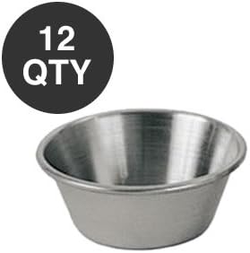 Stainless Steel Sauce and Condiment Cups, Set of 12...