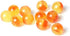 100Pcs Natural Stone Beads 6mm Orange Jasper Round Loose Gemstone Energy Healing Beads Hole Size 1mm DIY Smooth Beads for Bracelet Necklace Earrin...