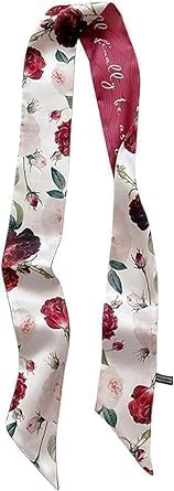 Rose Fashion Bag Handbag Handle Ribbon Scarf Polka Dot Printing Neckerchief Scarf Easy to Wear,Fashion Scarves,Scarves and Wraps Fashion...