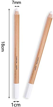 2 Pack General Sketch Pencil Charcoal White Pencils White Highlight Pen Drawing and Sketching Pencil Art Supplies Charcoal Stick Wooden White Penc...