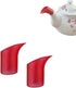 2pcs Teapot Coffeepot Spout Cover Sleeve Leak-proof Drip-proof Silicone Spout Pourer...