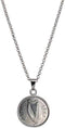 American Coin Treasures Irish Threepence Coin Pendant Necklace...