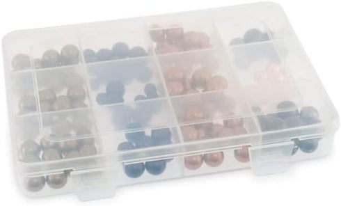 2PCS Clear Plastic Organizer Box, Component Storage Box,24 Fixed Grids Storage Container Jewelry Box for Beads Art DIY Crafts Jewelry Fishing Tack...