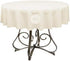 KS Linens Polyester Round Tablecloth 72" (Ivory)...
