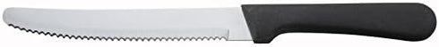 Round Tip Steak Knife with Plastic Handle, 5 Inch Blade -- 12 per Case...