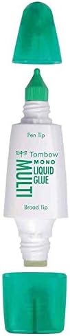 Tombow 62191 MONO Multi Liquid Glue, 0.88 Ounce, 1-Pack. Multi-Purpose Glue with Dual Tip Dispenser for Precise to Full Coverage Application...