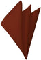 Solid Cinnamon Color Hankerchief Pocket Square...