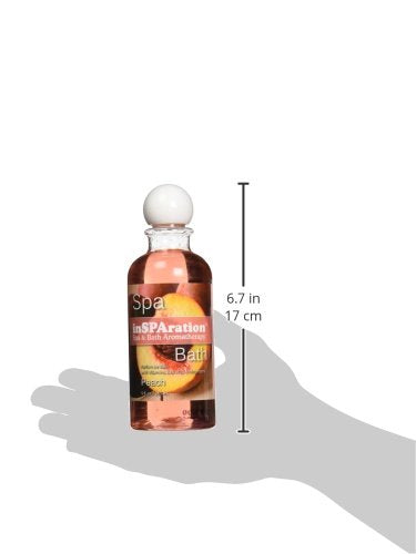 inSPAration Spa and Bath Aromatherapy 121X Spa Liquid, 9-Ounce, Peach...