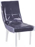 jezmozo Dining Chair PVC Plastic Covers-Heavy Duty Clear Slipcovers Seat Protectors Waterproof Covers 20" W x 19.3" D(Clear, 2)...