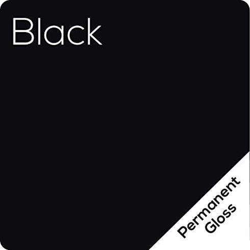 (10) 12" x 12" Sheets - Oracal 651 Black Adhesive Craft Vinyl for Cricut, Silhouette, Cameo, Craft Cutters, Printers, and Decals - Gloss Finish - ...