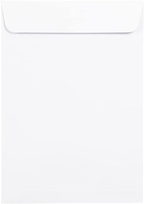 JAM PAPER 7 x 10 Open End Catalog Commercial Envelopes with Peel and Seal Closure - White - 25/Pack...