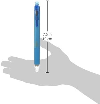Zebra Multi Function Surari 4S Black/Red/Blue/Green Ink 0.5mm Ballpoint Pen, 0.5mm Mechanical Pencil, Light Blue Body (B4SAS11-LB)......