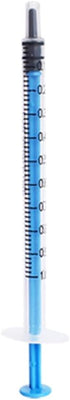 5 pcs 1ML/CC Plastic Syringe Disposable Individual Sealed Wrap Without Needle with Measurement for Scientific Feeding Pets Labs Watering Dispensin...