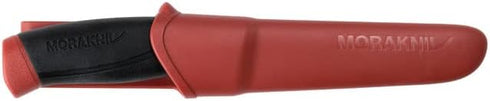 Morakniv Companion (S) Sandvik Stainless Steel Fixed-Blade Knife with Sheath, Dala Red, 4.1 Inch...