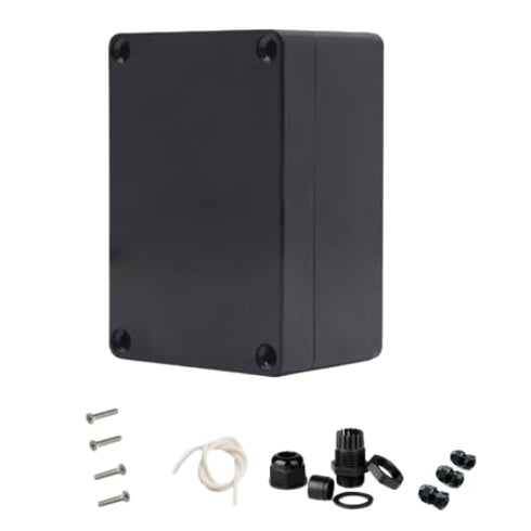 Project Box for Electronics - 2PCS Electrical Enclosure, Junction Box ABS Plastic Dustproof Waterproof IP65, with 8 PCS M16 Cable Glands Black (3....