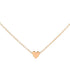 LittleB Simple Choker Heart Pendant Necklace for women and girls. (Gold)...