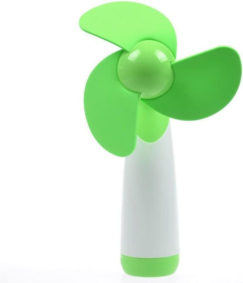 JDYYICZ Mini Handheld Fan Personal Fan Battery Soft Foam Blades Powered for Home and Travel (Green 1pcs)...
