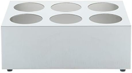 Winco 6 Hole Flatware Cylinder Holder, 2-Tier...
