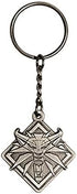 JINX The Witcher 3 White Wolf Medallion Metal Key Chain, Metallic, 1.75" Tall...