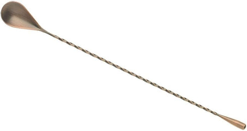 Barfly Bar Spoon, Teardrop End 11 13/16" (30 cm), Antique Copper...